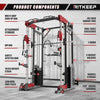 PMAX 5600 Home Smith Machine | 326LB Weight Stack | RitKeep Fitness