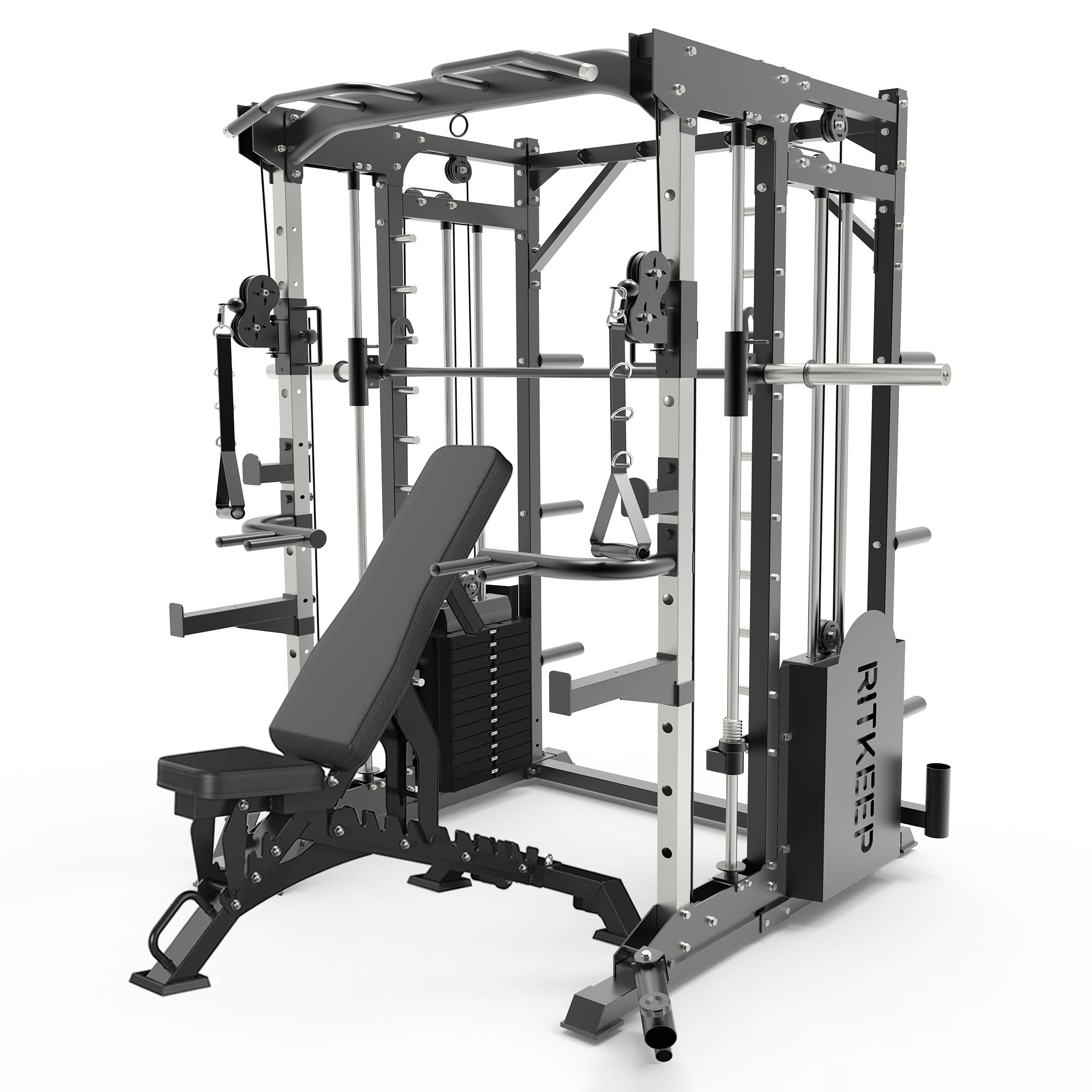 PMAX-5600 Smith Machine Trainer With Weight Stack