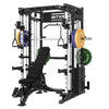 PMAX 5600 Smith Exercise Machine Trainer Pro Complete Home Gym Package