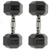 25 lb Rubber Hex Dumbbell Sets