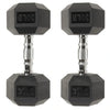 30 lb Rubber Dumbbell Set